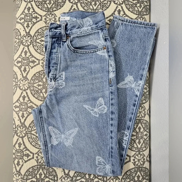PacSun Eco Butterfly Ultra High Waisted Slim Fit Jeans - Picture 3 of 8